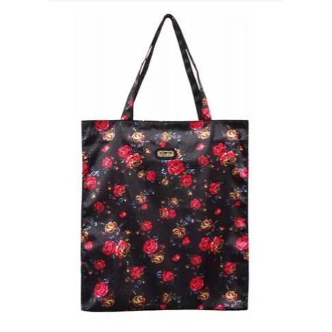 レイクアルスター プリントショッピングバッグ 縦L型 ローズ