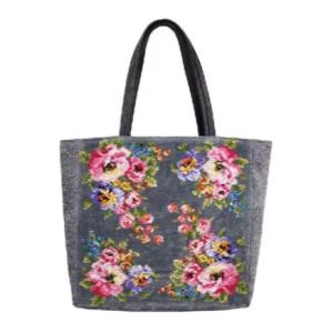 レイクアルスター シェニールWT手提げバッグ レディマリー ダークグレー