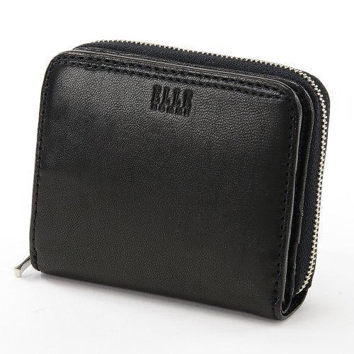 ELLE HOME（エルオム） ラウンドファスナー二つ折り財布 ブラック