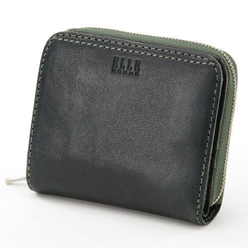 ELLE HOME（エルオム） ラウンドファスナー二つ折り財布 ビリジアン