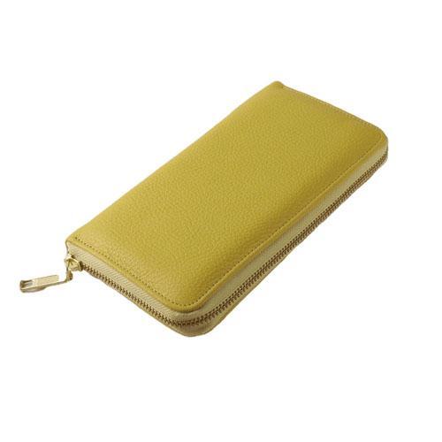 ラウンドファスナー長財布 イエロー 全国送料600円