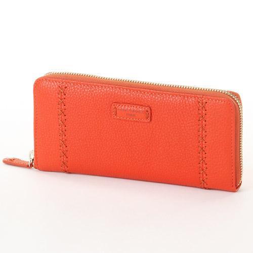 KANSAI YAMAMOTO ラウンドファスナー長財布 オレンジ 全国送料430円