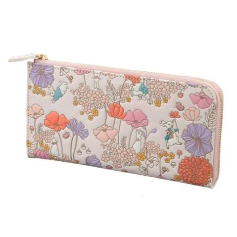 浅草文庫 ピーターラビットL字ファスナー長財布 ピンク