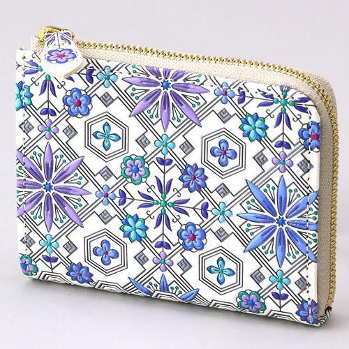 浅草文庫 花菱柄 ミニ財布