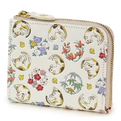 浅草文庫 ねこ柄 ミニ財布