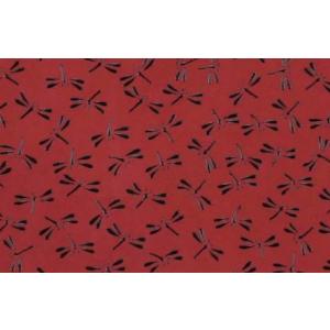 印傳屋 印伝 2516 名刺入 黒地／黒漆 とんぼ 全国送料430円