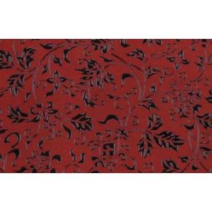 印傳屋 印伝 2516 名刺入 黒地／黒漆 花唐草 全国送料430円