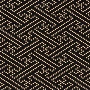 印傳屋 印伝 2516 名刺入 黒地／白漆 紗綾形 全国送料430円