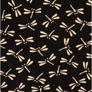 印傳屋 印伝 2516 名刺入 黒地／白漆 とんぼ 全国送料430円