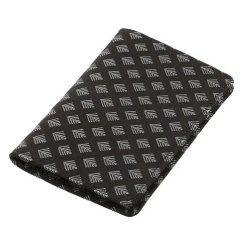 印傳屋 印伝 2506 カードケース 黒地／グレー漆 若松菱 全国送料430円