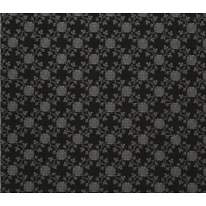 印傳屋 印伝 2506 カードケース 黒地／グレー漆 イングリッシュローズ 全国送料430円