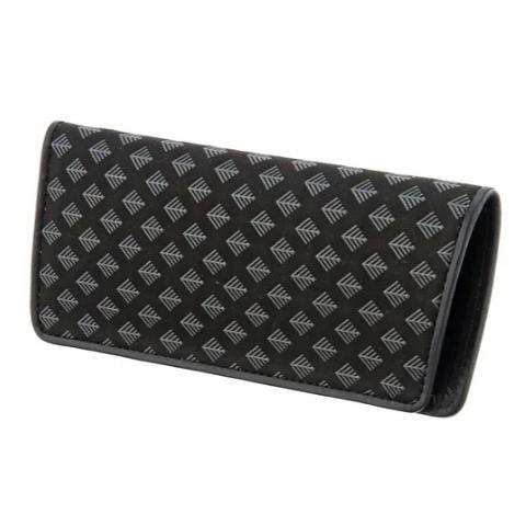 印傳屋 印伝 4203 メガネサック 黒地／グレー漆 全国送料600円