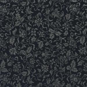 印傳屋 印伝 4411 ポーチ 紺／グレー 花唐草