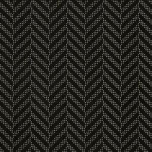 印傳屋 印伝 3004 合切袋大 黒地／グレー漆 杉綾