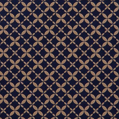 印傳屋 印伝 2501 名刺入れ 紺革／白漆 七宝繋ぎ 全国送料430円