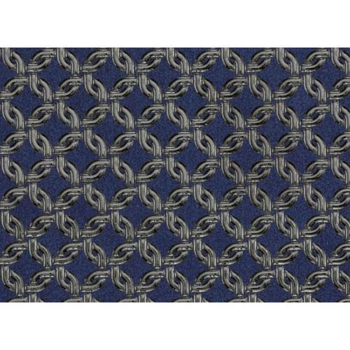 印傳屋 印伝 2504 免許証ケース 紺地／黒漆 輪繋ぎ小 全国送料430円