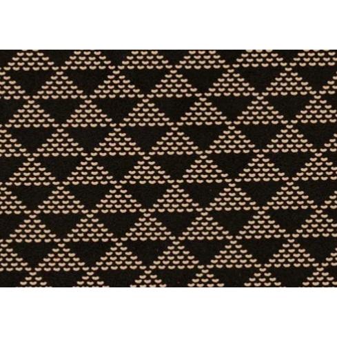 印傳屋 印伝 2504 免許証ケース 黒地／白漆 波うろこ 全国送料430円