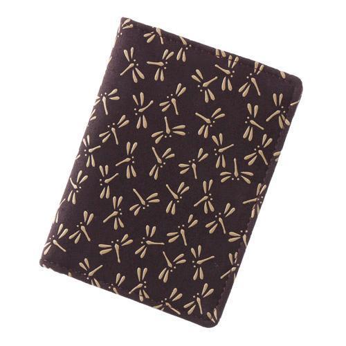 印傳屋 印伝 2504 免許証ケース 紫地／白漆 とんぼ 全国送料430円