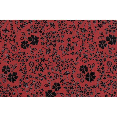 印傳屋 印伝 4206 メガネケース 赤地／黒漆 アメリカンブルー 全国送料600円