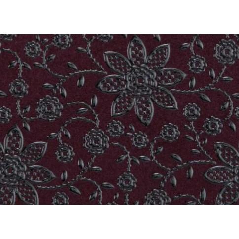 印傳屋 印伝 4206 メガネケース 紫地／黒漆 クレマチス 全国送料600円