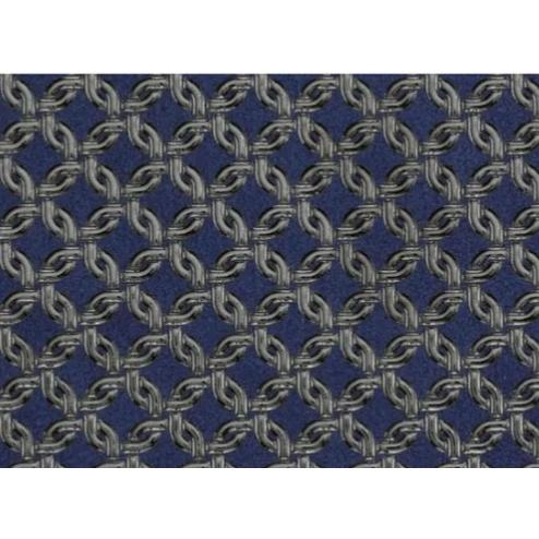 印傳屋 印伝 4608 ペンケース 紺地／黒漆 輪繋ぎ小 全国送料430円