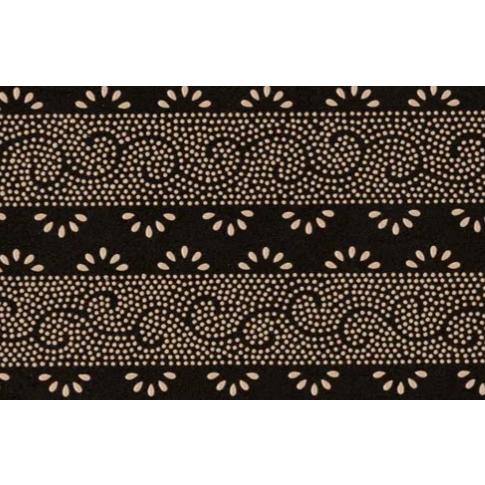 印傳屋 印伝 4608 ペンケース 黒地／白漆 爪唐草 全国送料430円