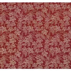 印傳屋 札入H 2204（ぶどう/赤地×白漆）の商品画像