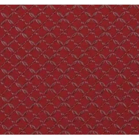 印傳屋 印伝 2204 二つ折り財布 赤地／赤漆 七宝繋ぎ