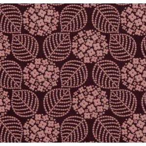 印傳屋 札入H 2204（あじさい/紫地×ピンク漆）の商品画像