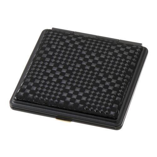 印傳屋 印伝 5015 ミラー 黒地／黒漆 変わり市松小 全国送料430円