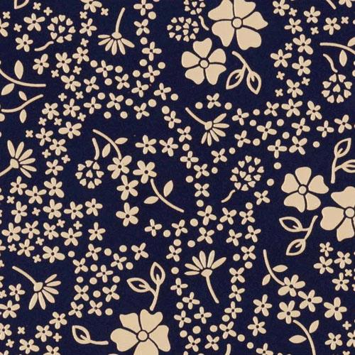 印傳屋 印伝 5015 ミラー 紺地／白漆 アメリカンブルー 全国送料430円