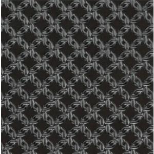 印傳屋 印伝 2531 カード入れ 黒地／黒漆 輪繋ぎ小 全国送料600円