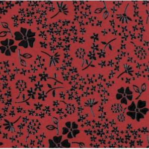 印傳屋 印伝 2531 カード入れ 赤地／黒漆 アメリカンブルー 全国送料600円