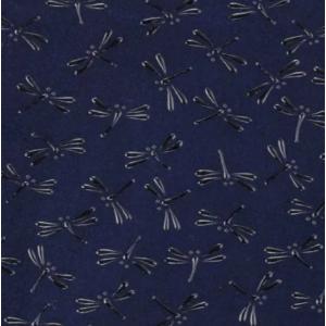 印傳屋 印伝 2531 カード入れ 紺地／黒漆 とんぼ 全国送料600円