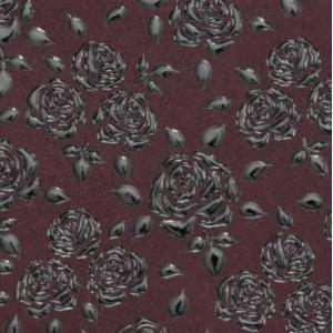 印傳屋 印伝 2531 カード入れ 紫地／黒漆 ローズ小 全国送料600円