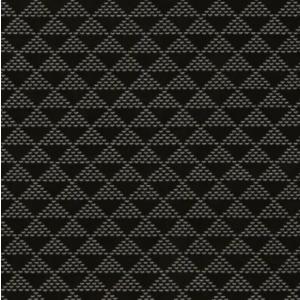 印傳屋 印伝 2006 二つ折り財布 黒地／グレー漆 8波うろこ