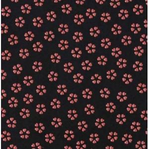 印傳屋 印伝 2014 札入れA 黒地/赤漆 小桜の詳細画像1