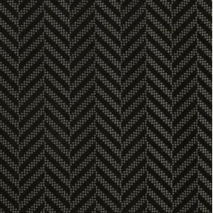 印傳屋 印伝 2014 札入れA 黒地／グレー漆 杉綾