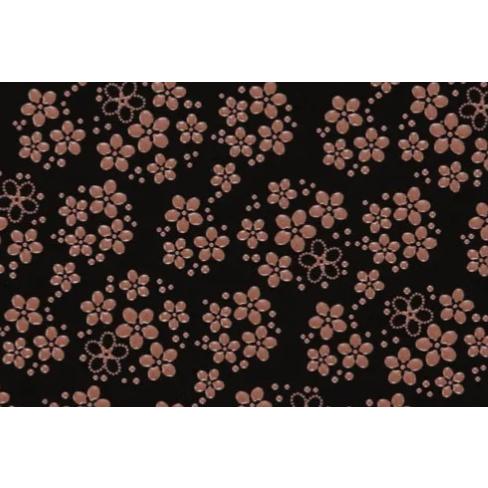 印傳屋 印伝 5030 サコッシュ 黒地／ピンク漆 忘れな草