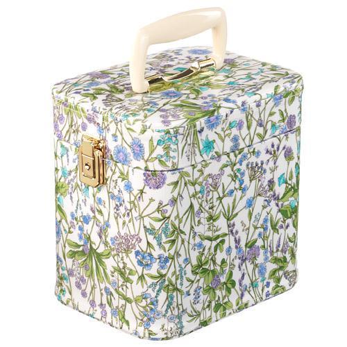 トレンケース 7寸 ハーブガーデン柄 スカイブルー