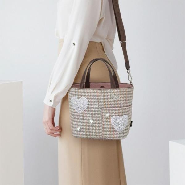 Think Bee！シンクビー ホワイトハートブルースミニトートバッグ