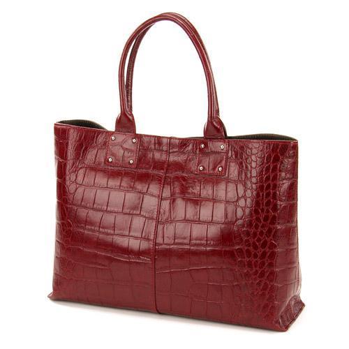 ラックスクロコトートバッグ レッド