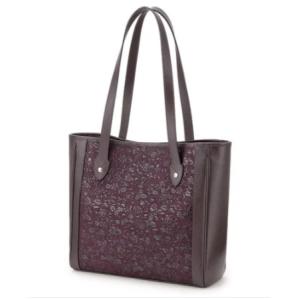 印傳屋 印伝 ショルダーバッグ6027 紫/黒 花唐草の商品画像