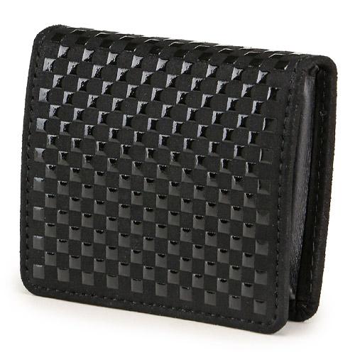 印傳屋 印伝 9901 いにしえ オープン小銭入れ ブラック 全国送料430円