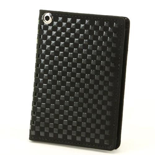 印傳屋 印伝 9907 いにしえ パスケース ブラック 全国送料430円