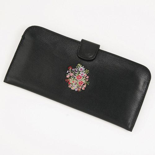 夢詩集 薄札入れ ブラック 全国送料430円