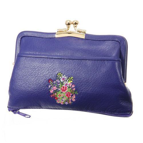 夢詩集 がま口財布 パープル 全国送料430円