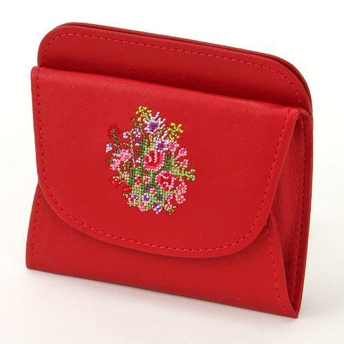 夢詩集 オープン式単札入れ レッド 全国送料430円