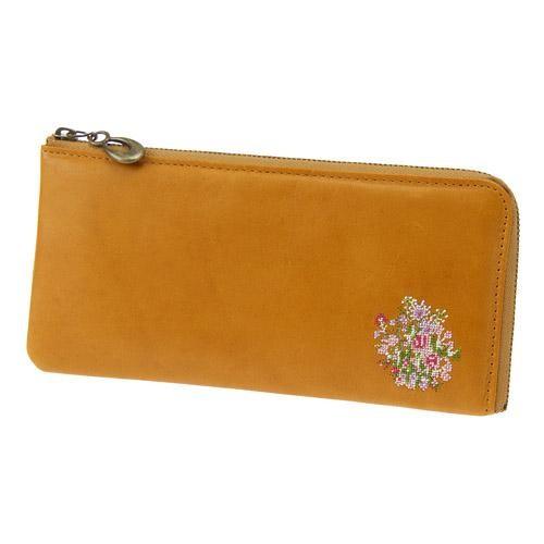 夢詩集 ホースレザー L字ファスナー長財布 キャメル 全国送料430円