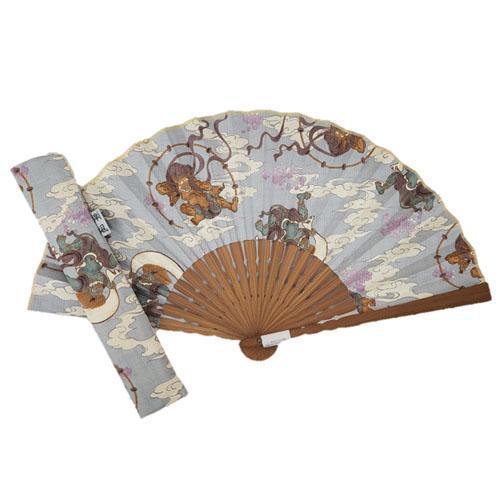 紳士扇子セット 風神雷神